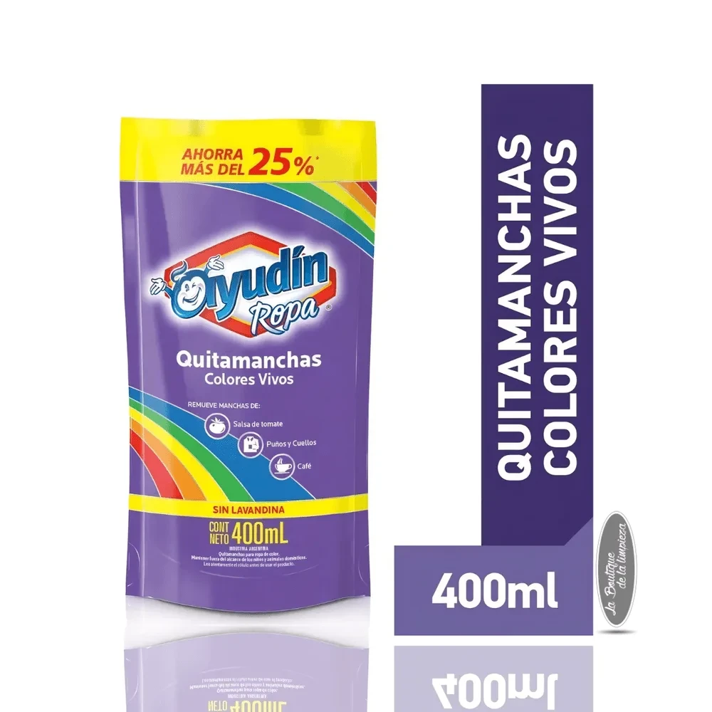 Ayudín Quitamanchas Colores Vivos Repuesto 400ml | La Boutique