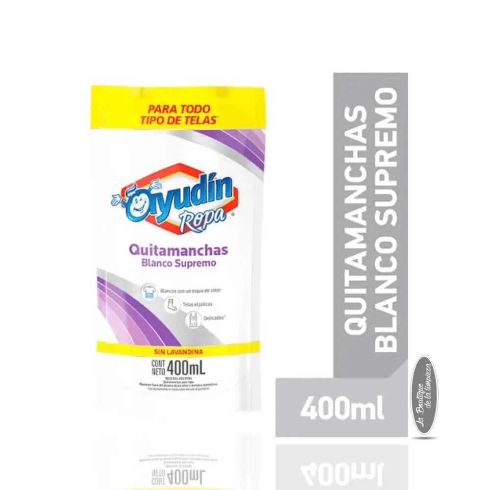 Ayudín Quitamanchas Blanco Supremo Sin Lavandina 400ml | La Boutique