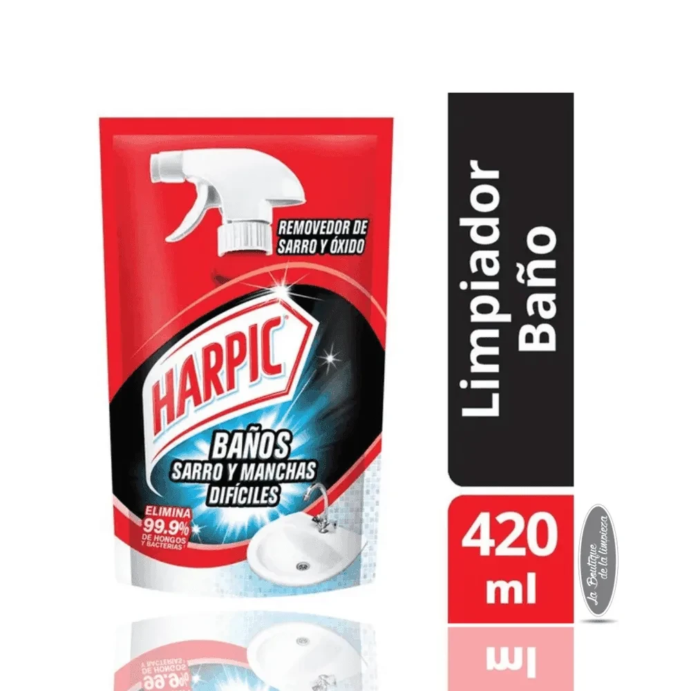 Harpic Baño Sarro Y Manchas Repuesto 420ml | La Boutique