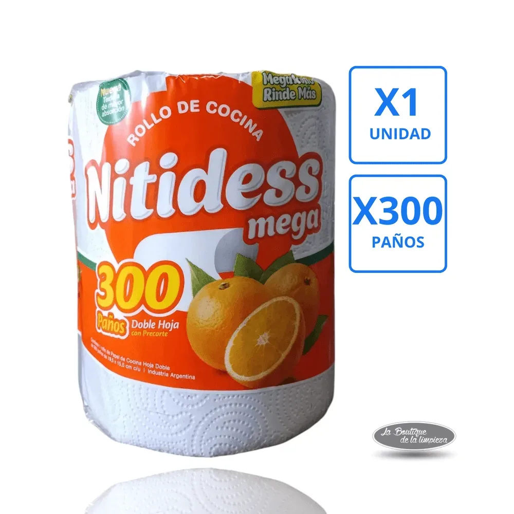 Rollo De Cocina Nitidess x 300 Paños | La Boutique