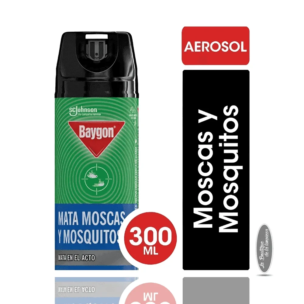 Baygon Moscas Y Mosquitos Aerosol 300ml | La Boutique