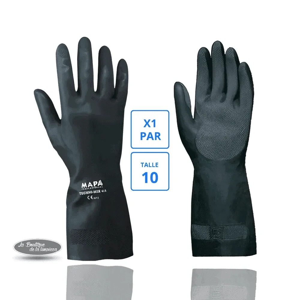 Guantes Mapa Technic Talle 10 Negro | La Boutique