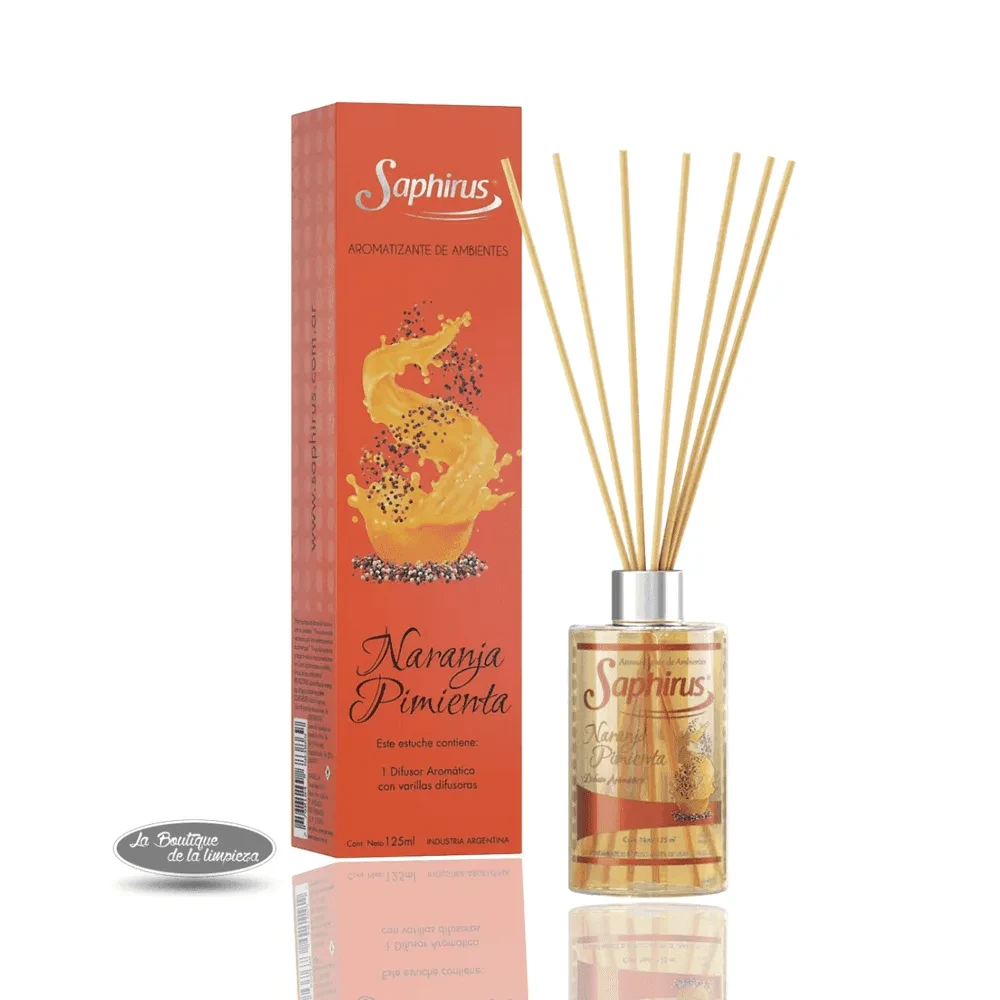 Difusor Naranja Pimienta Saphirus 125ml | La Boutique de la Limpieza