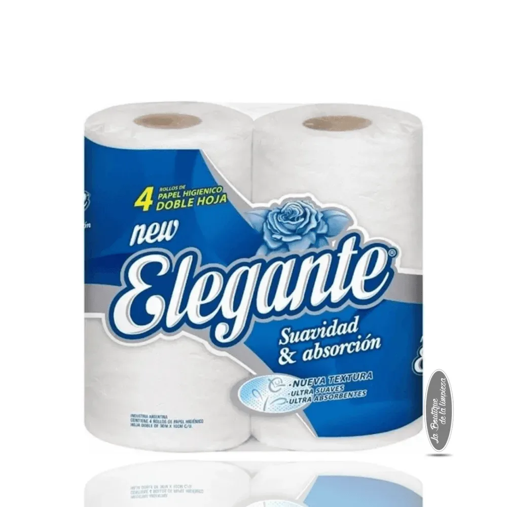 Papel Higiénico Elegante Doble Hoja 4un x 30m | La Boutique
