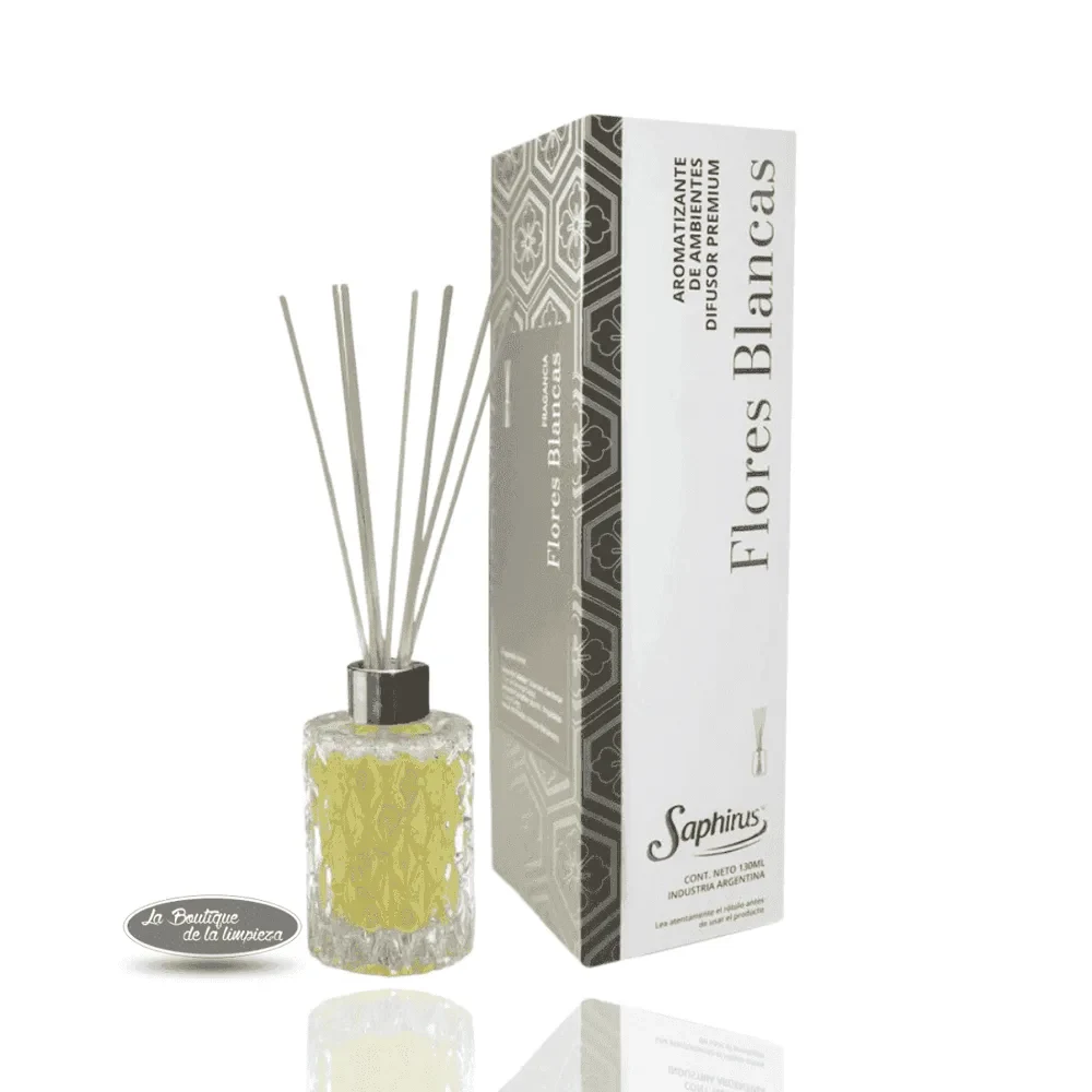 Difusor Flores Blancas Saphirus | La Boutique de la Limpieza