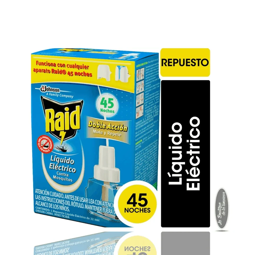 Raid Repuesto Líquido Eléctrico Sin Olor 45 Noches | La Boutique