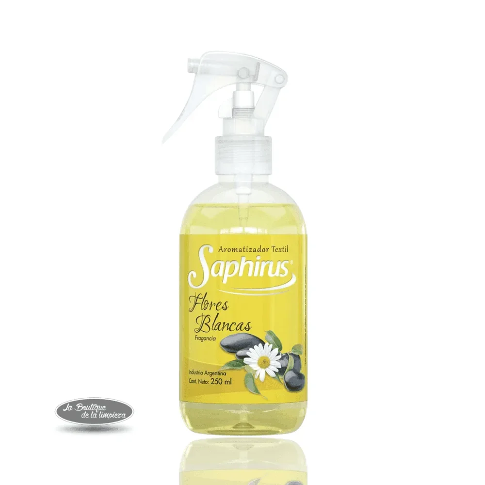 Saphirus Textil Flores Blancas 250ml | La Boutique de la Limpieza