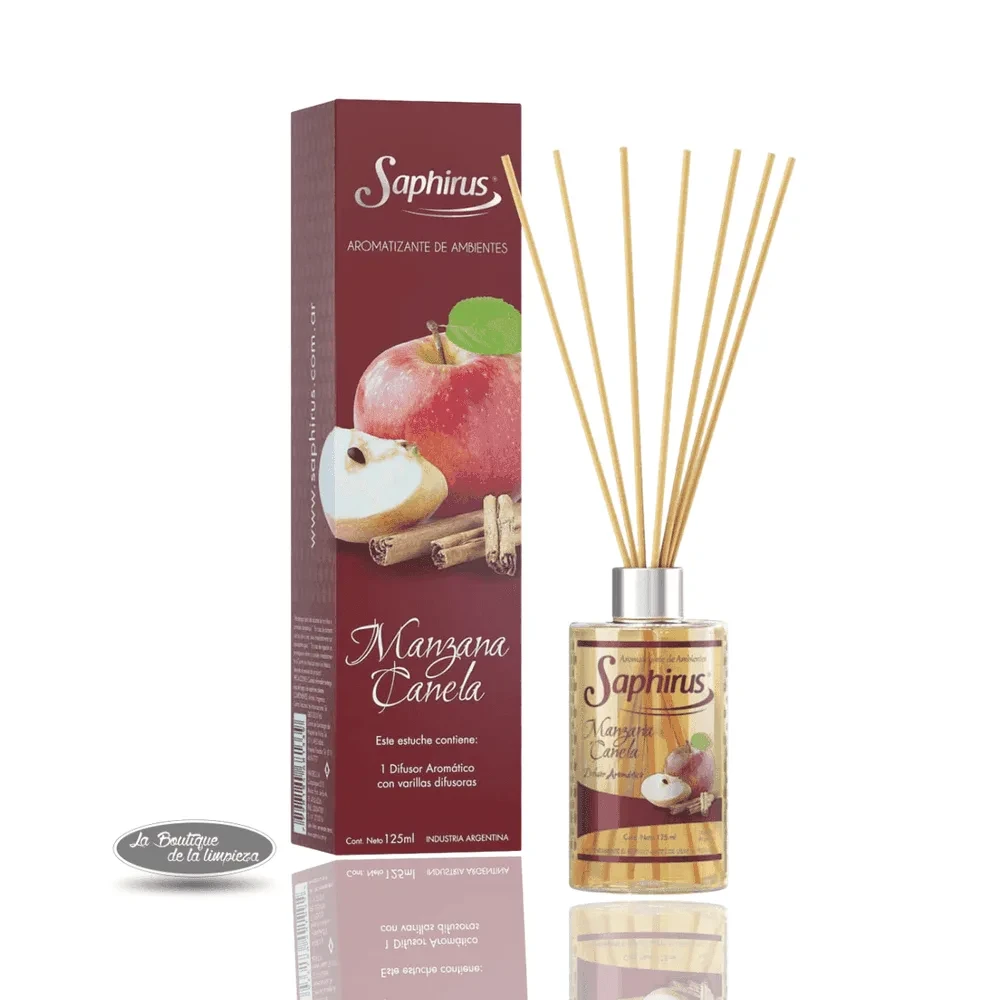 Difusor Manzana Canela Saphirus 125ml | La Boutique de la Limpieza