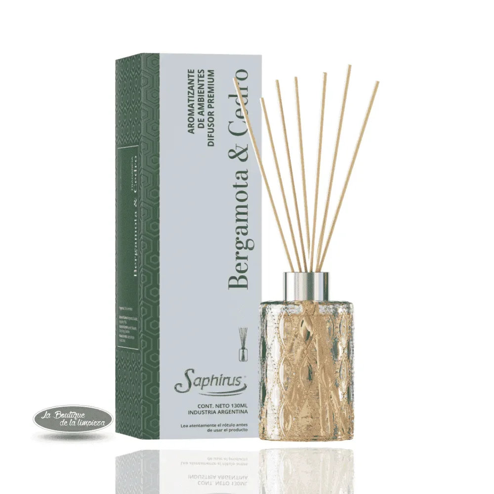 Difusor Bergamota & Cedro Saphirus | La Boutique de la Limpieza