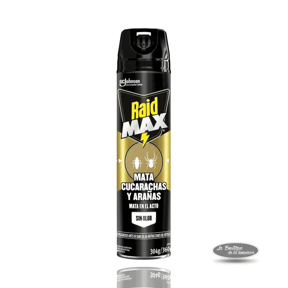 Raid Max Sin Olor Cucarachas Arañas 360ml | La Boutique