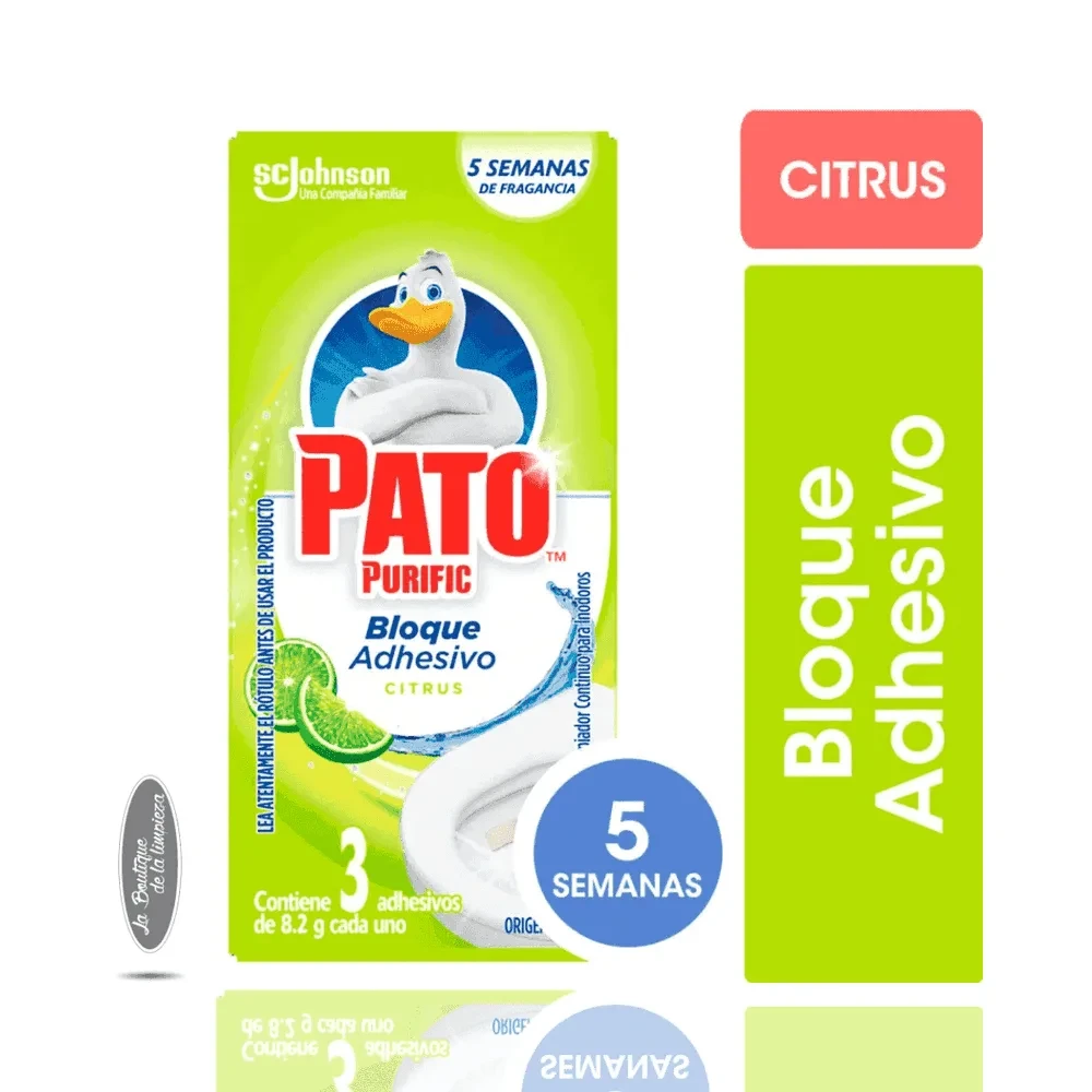 Bloque Adhesivo Citrus Pato Purific x 3 | La Boutique de la Limpieza