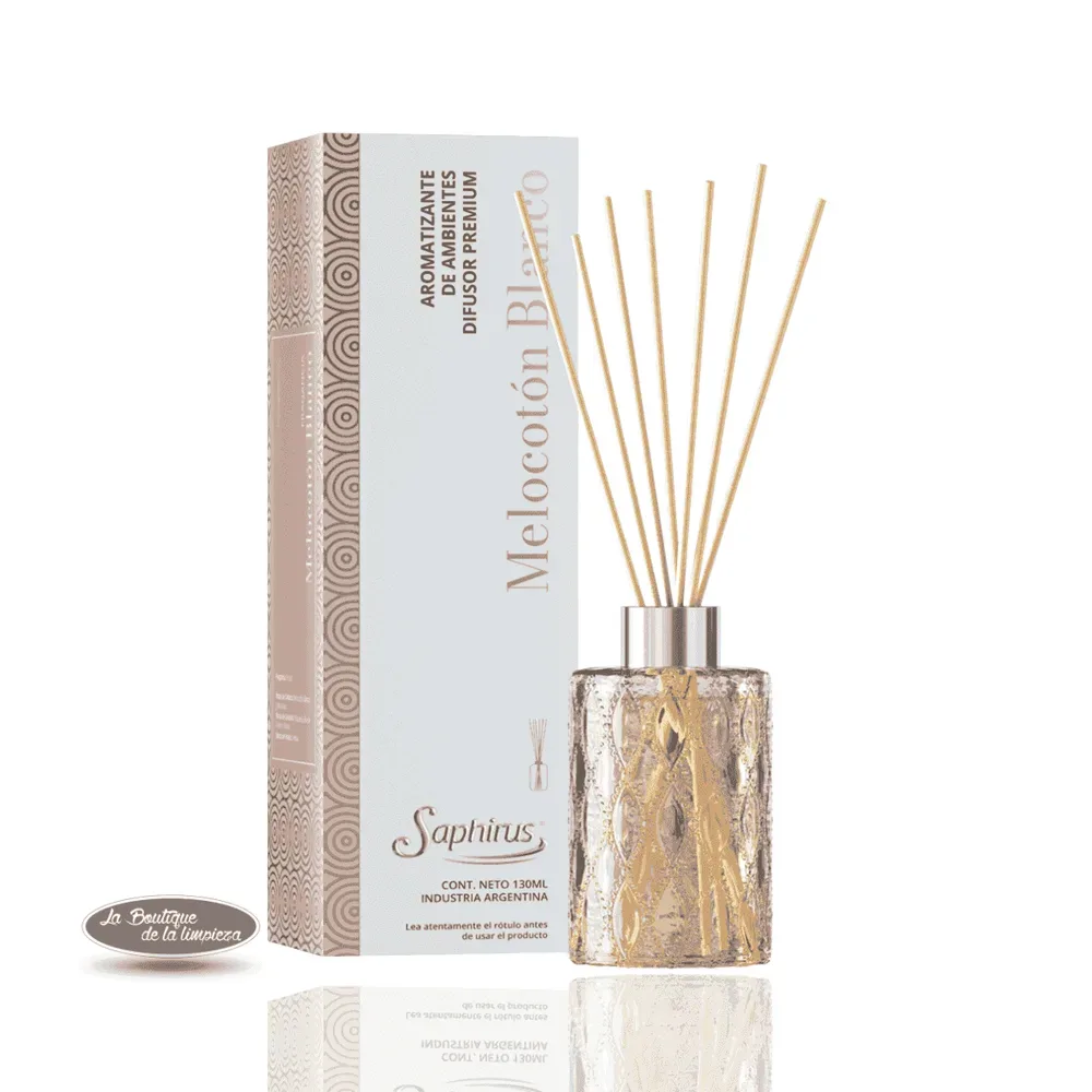 Difusor Melocotón Blanco Saphirus | La Boutique de la Limpieza