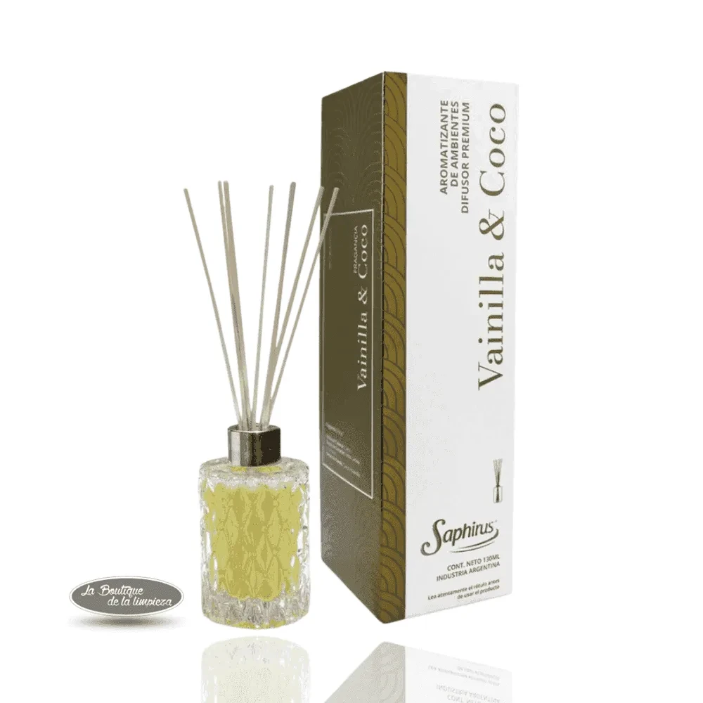 Difusor Vainilla & Coco Saphirus | La Boutique de la Limpieza