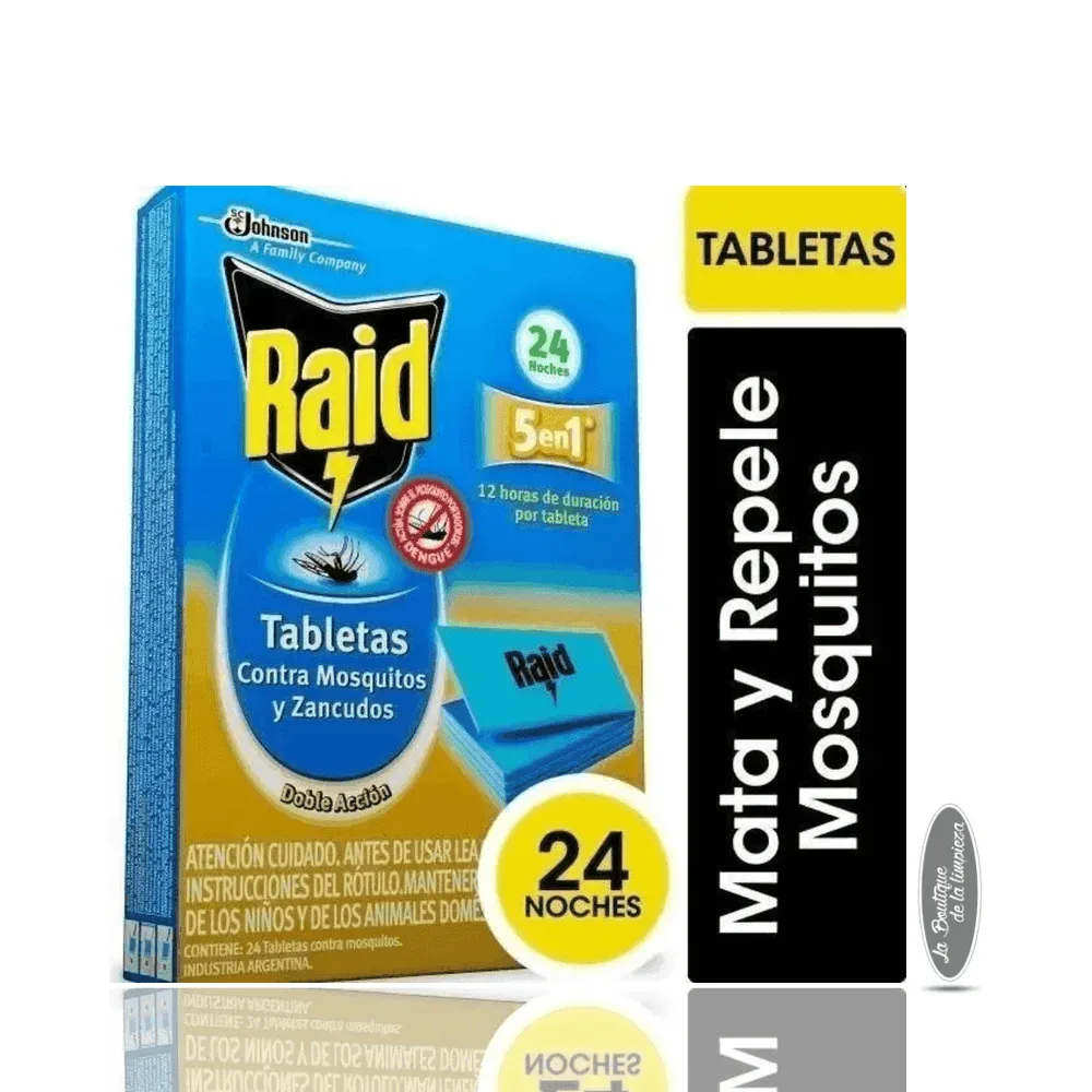 Raid Tabletas Anti Mosquitos x 24 Noches | La Boutique