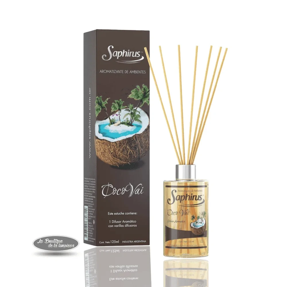 Difusor Saphirus Coco Vai 125ml | La Boutique de la Limpieza
