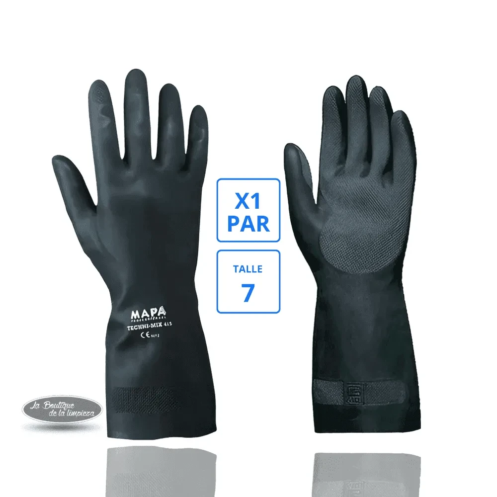 Guantes Mapa Technic Talle 7 Negro | La Boutique