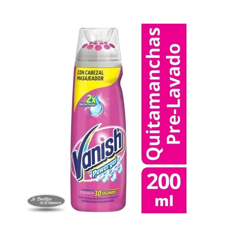 Quita Mancha Gel Pre Lavado Cabezal Masajeador Vanish