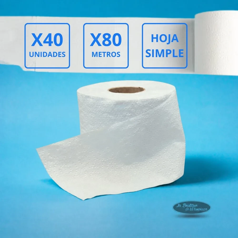 Papel Higiénico eNeFe Hoja Simple 40un x 80m | La Boutique