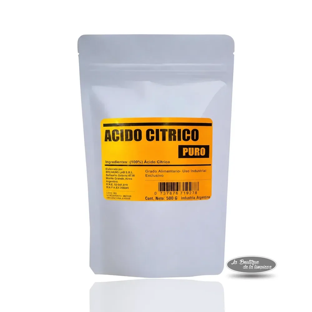 Ácido Cítrico Puro Breaking Lab 500 g | La Boutique
