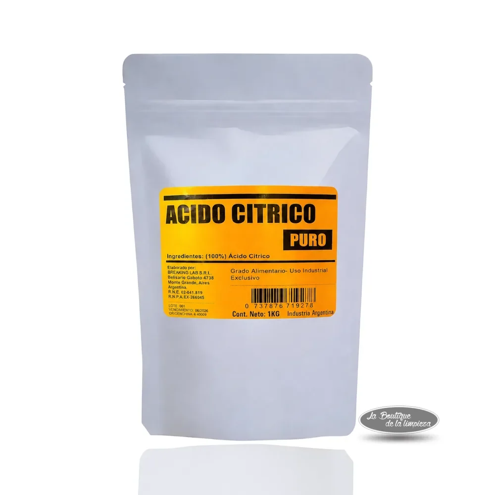 Ácido Cítrico Puro Breaking Lab 1 kg | La Boutique