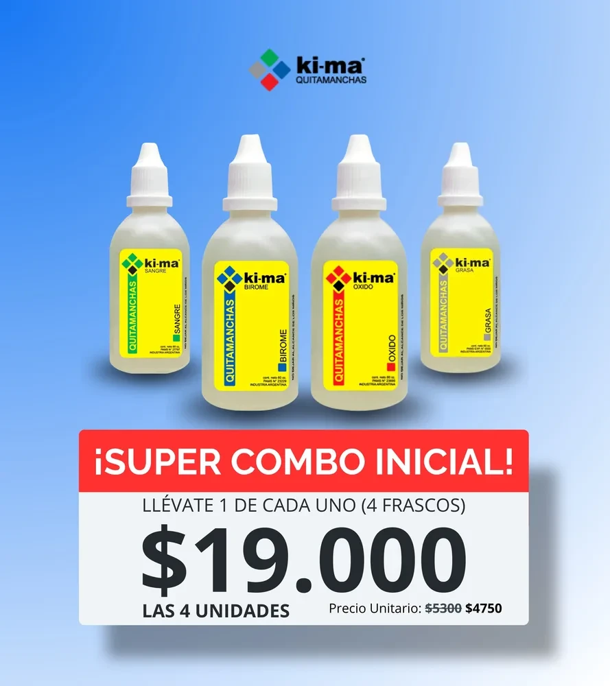 Super Combo Inicial Ki-Ma Quitamanchas x 4 Unidades