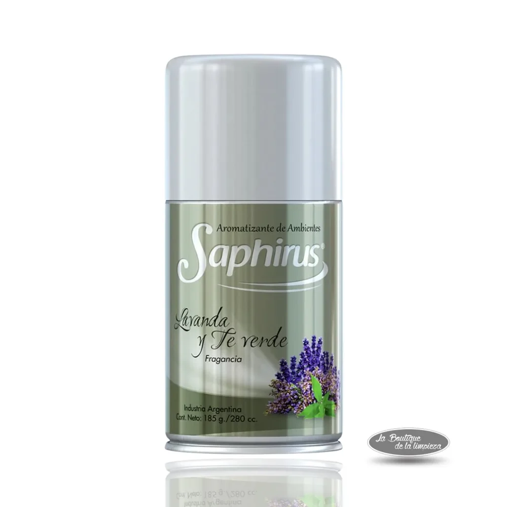 Saphirus Aromatizador de Ambientes Aero Lavanda Té Verde x 280ml