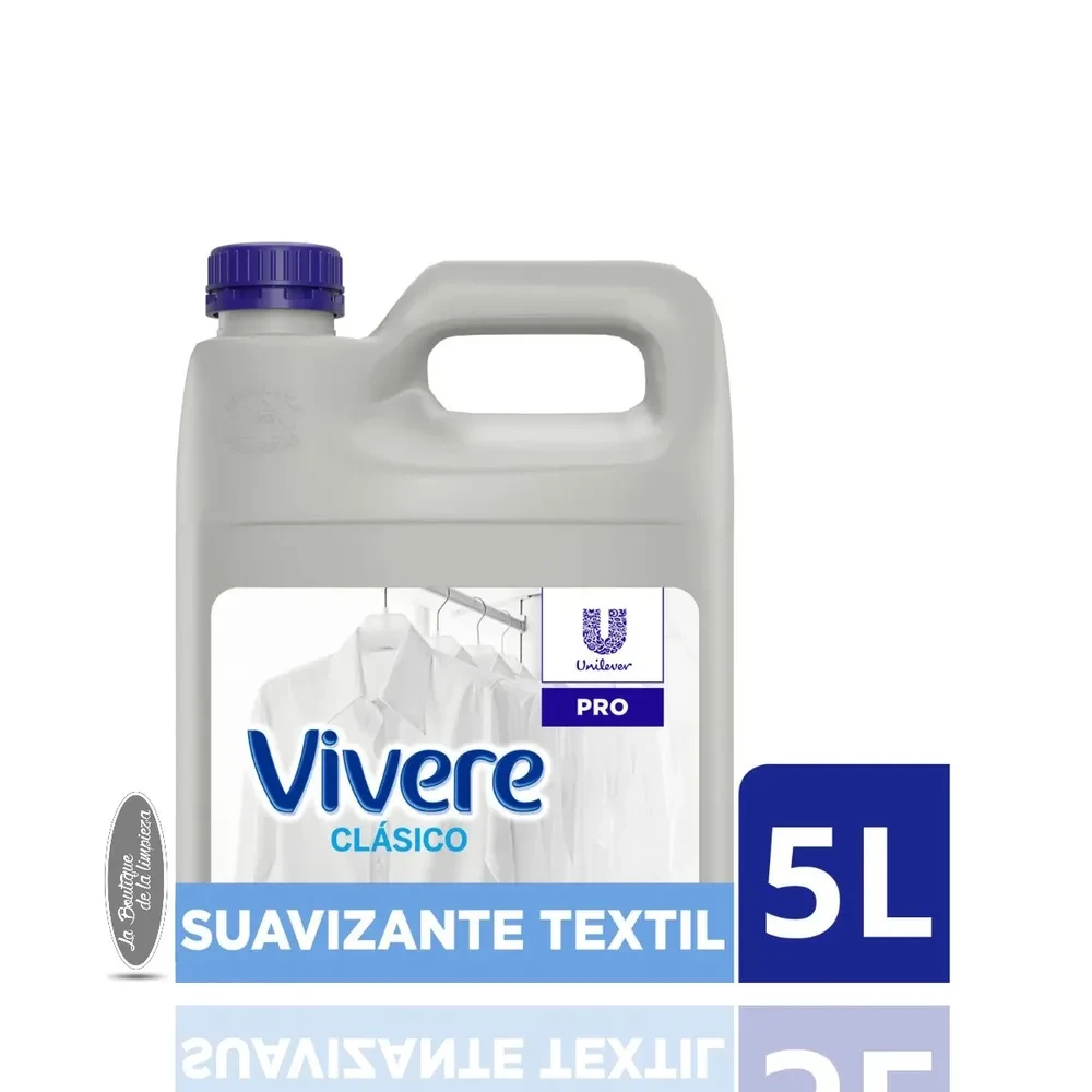 Suavizante Vivere Profesional Ropa Textil Antiestático 5 Litros