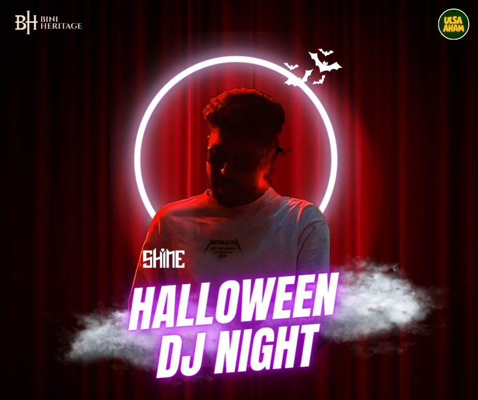 Halloween DJ night with immersive lighting.