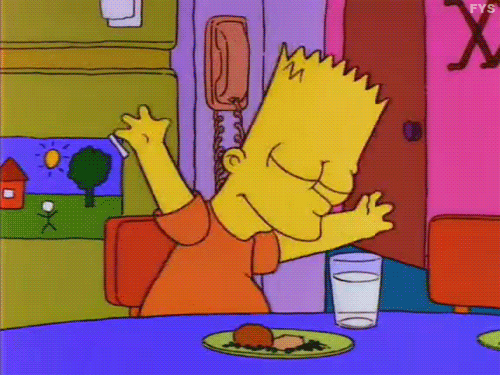 bart simpson dancing
