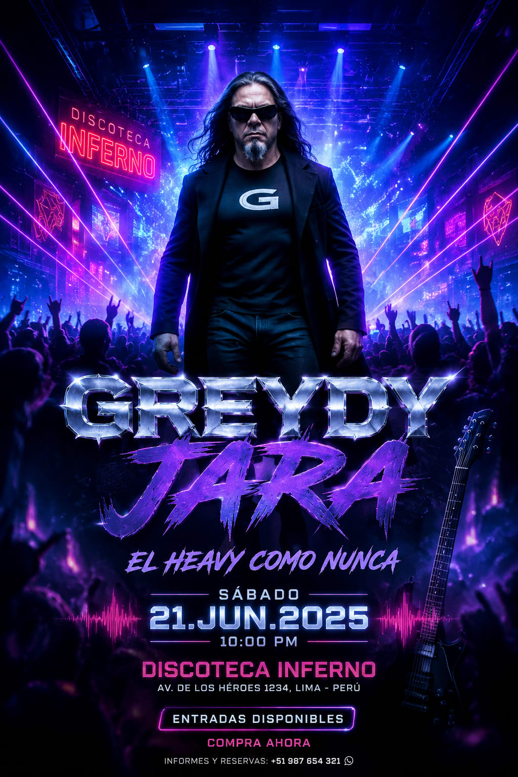 Cartel publicitario para Concierto