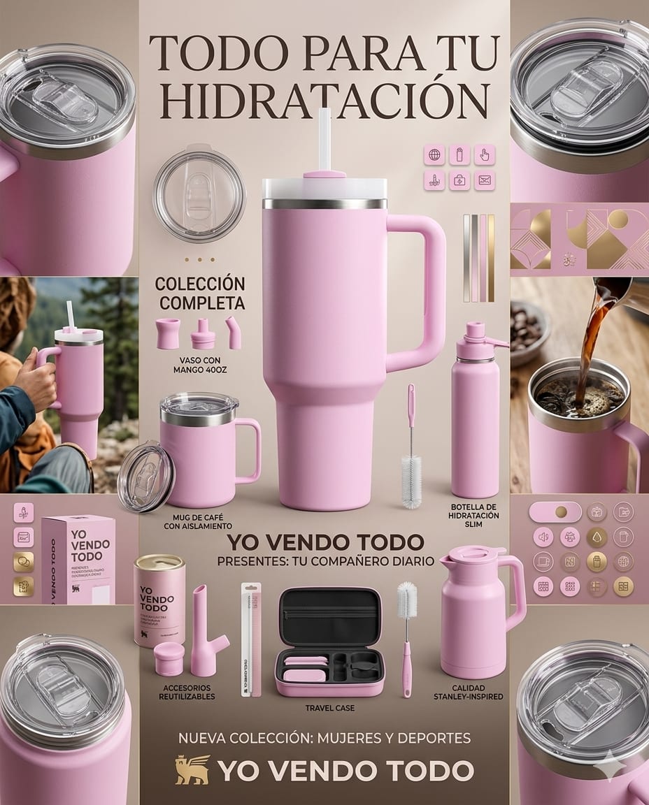 Crea un póster cinematográfico completo del ecosistema del producto.