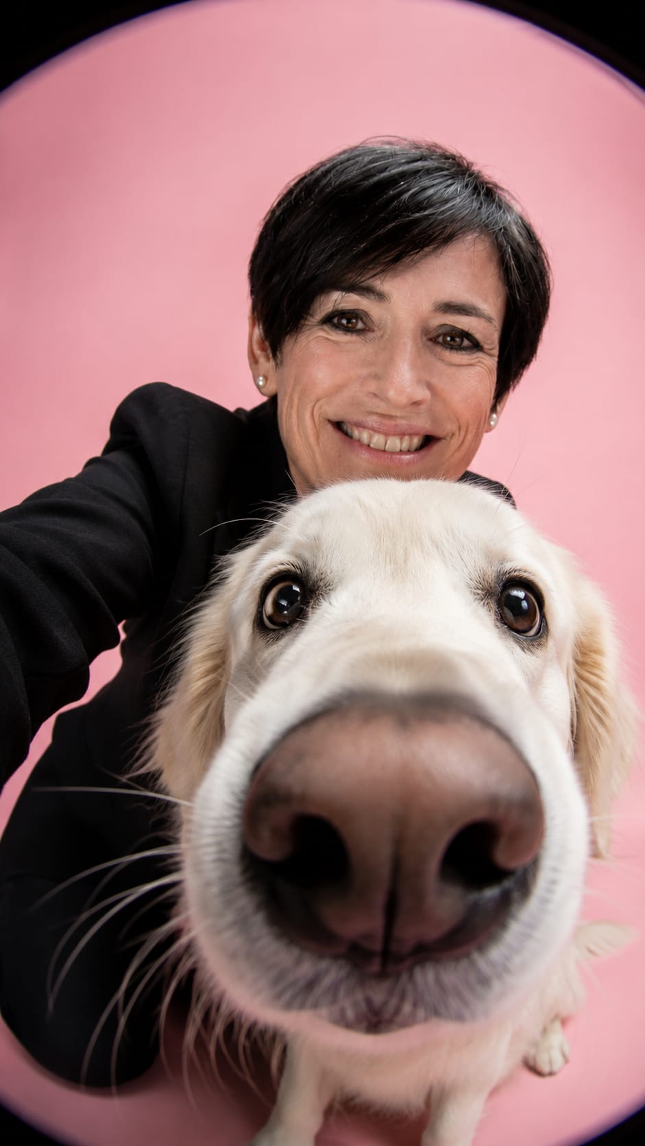 Mi mascota y yo en una sola foto