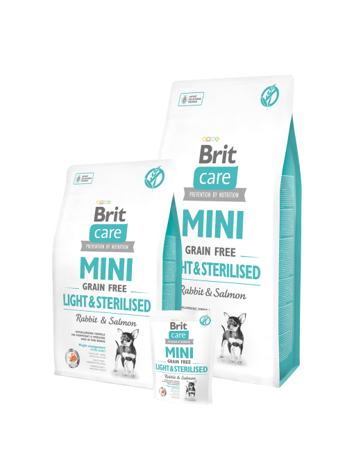 hrana brit care mini talie mica pentru caini sterilizati