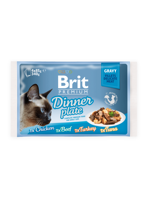 Brit Premium Cat Multipack Delicate Dinner Plate in Gravy