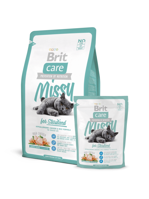 manacare pentru pisici sterilizate Brit Care Cat Missy Sterilised