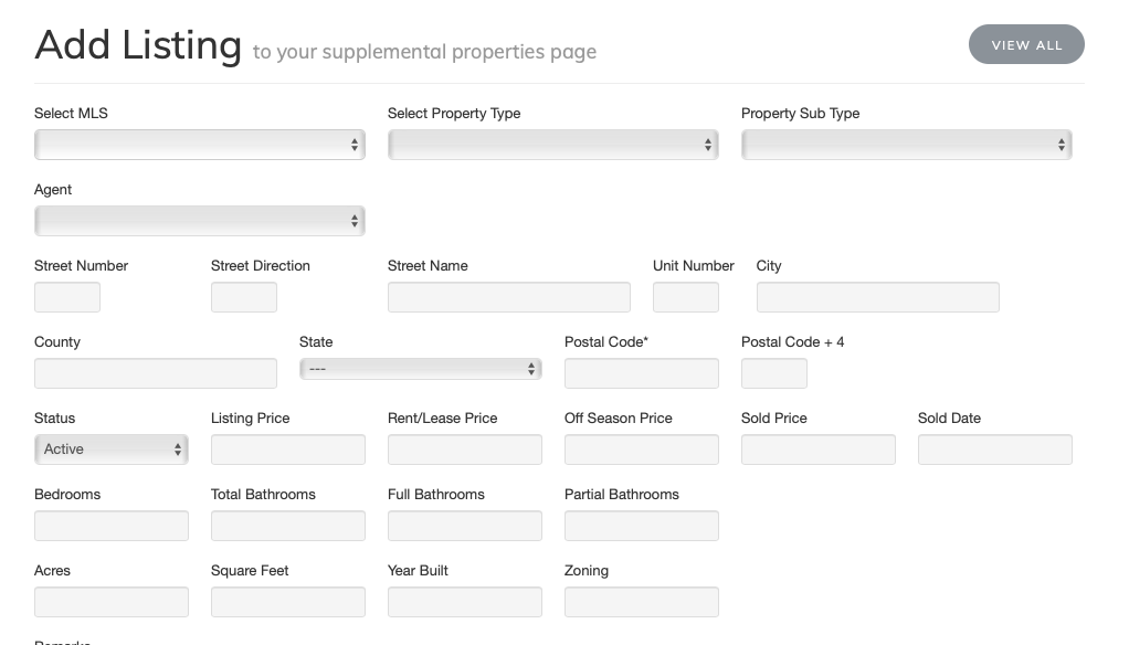 Create new supplemental listing