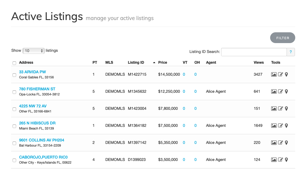 Active listings from your MLS