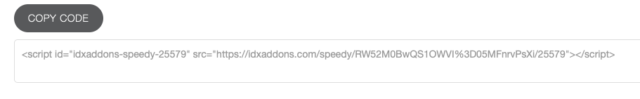 Saved Link to Widget copied to the clipboard