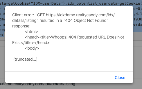 Webhook error