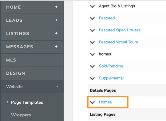 IDX Broker details page
