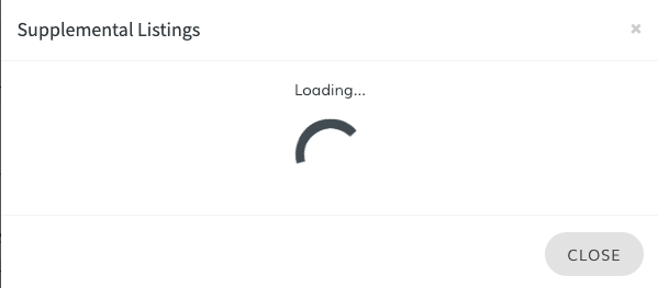 Pop-up appears while listings are being imported