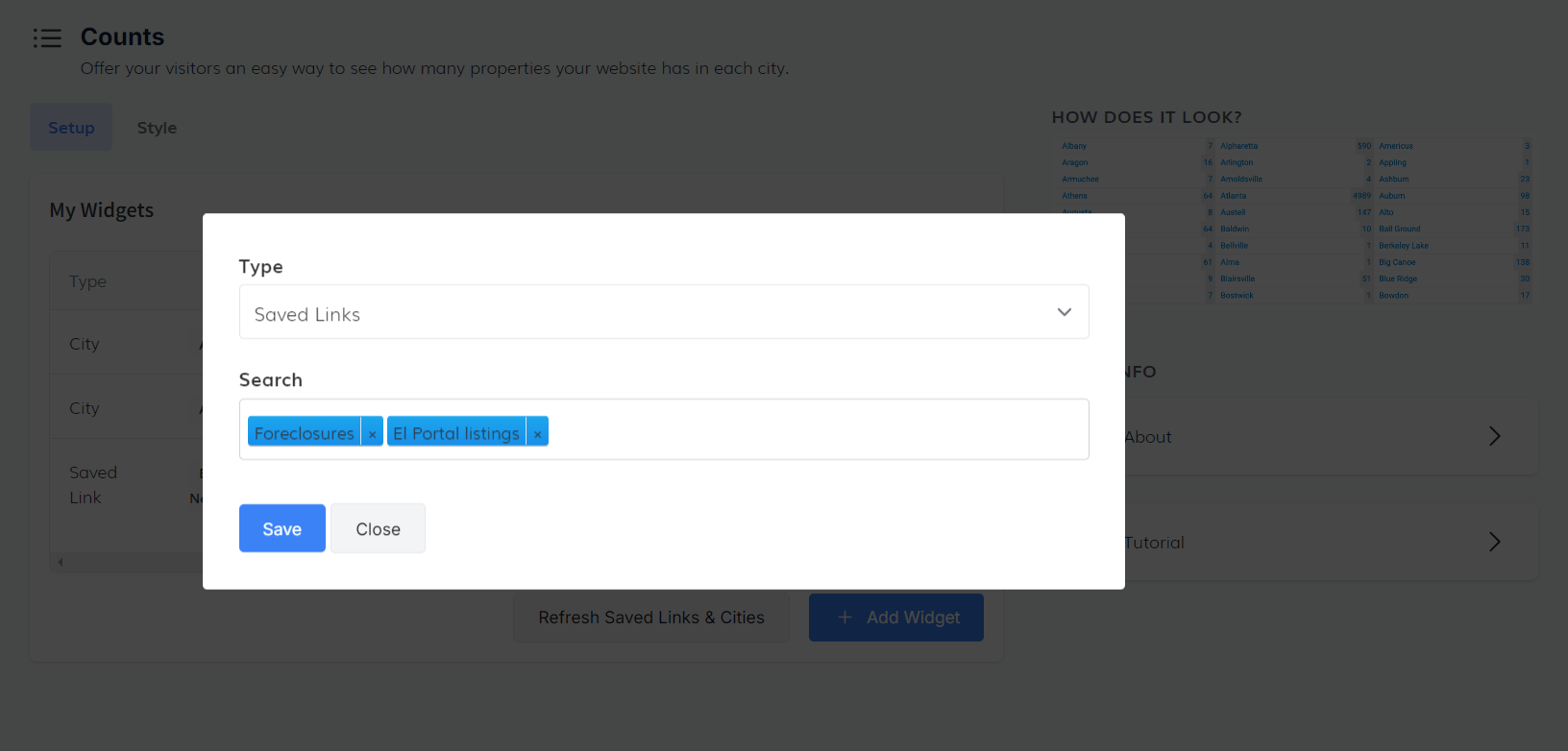 Add Widget