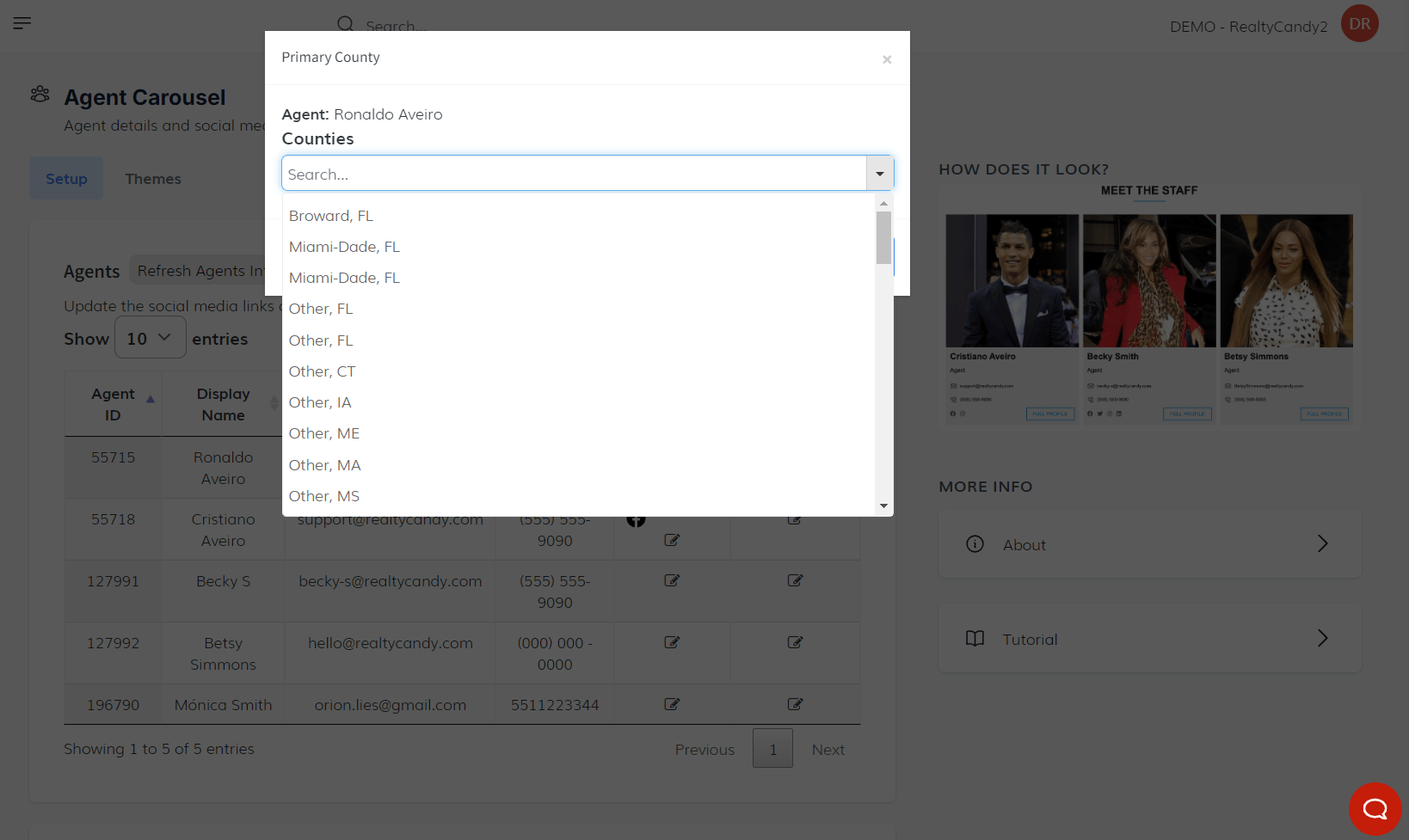 Setup Tab