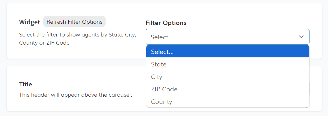 Setup Tab