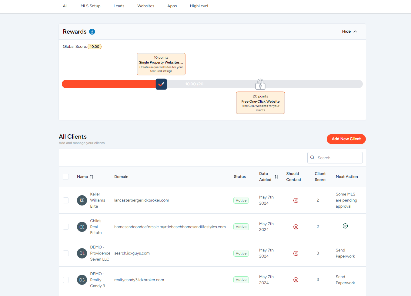 GHL Dashboard