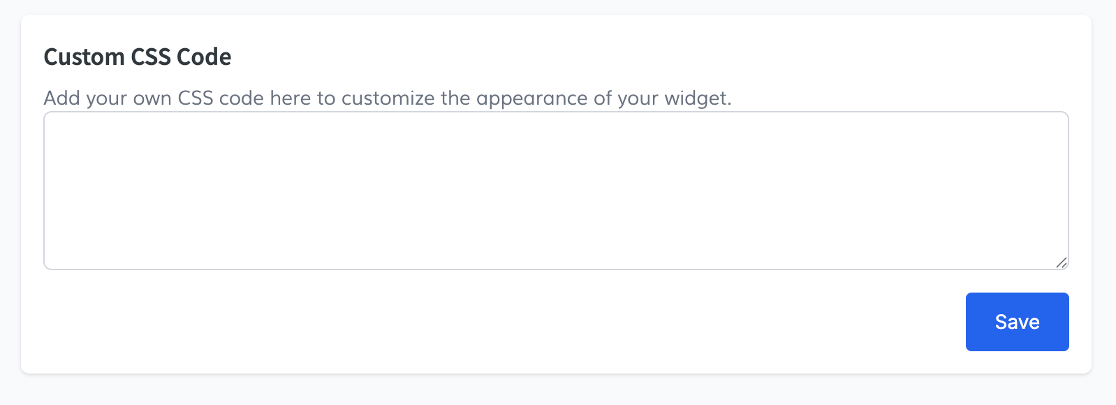 Custom CSS