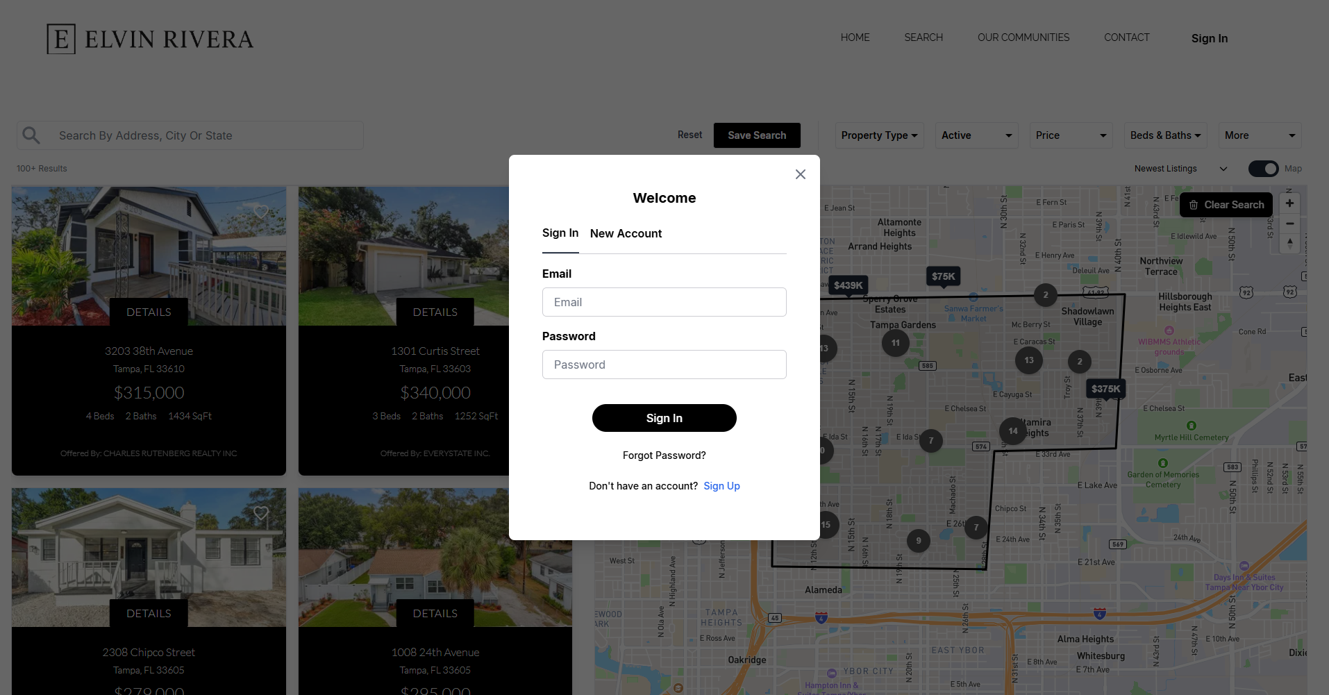 Saved favorites screenshot