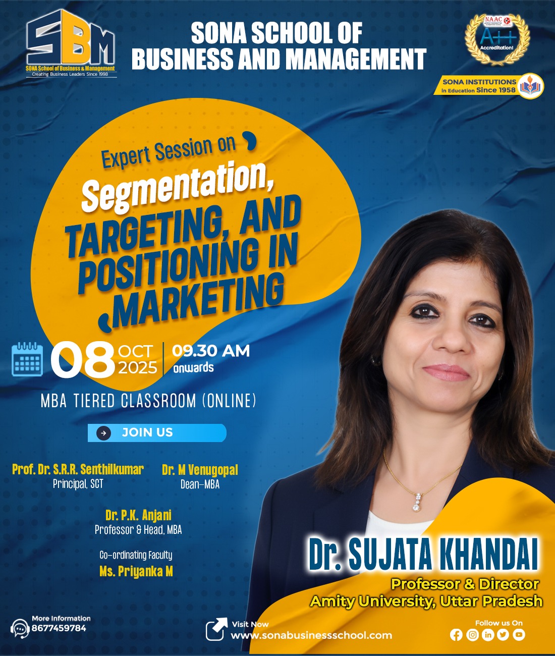 Expert Session on “Segmentation, Targeting, and Positioning in Marketing”