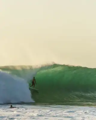 Padang Padang Beach surf break and beach location in Bali