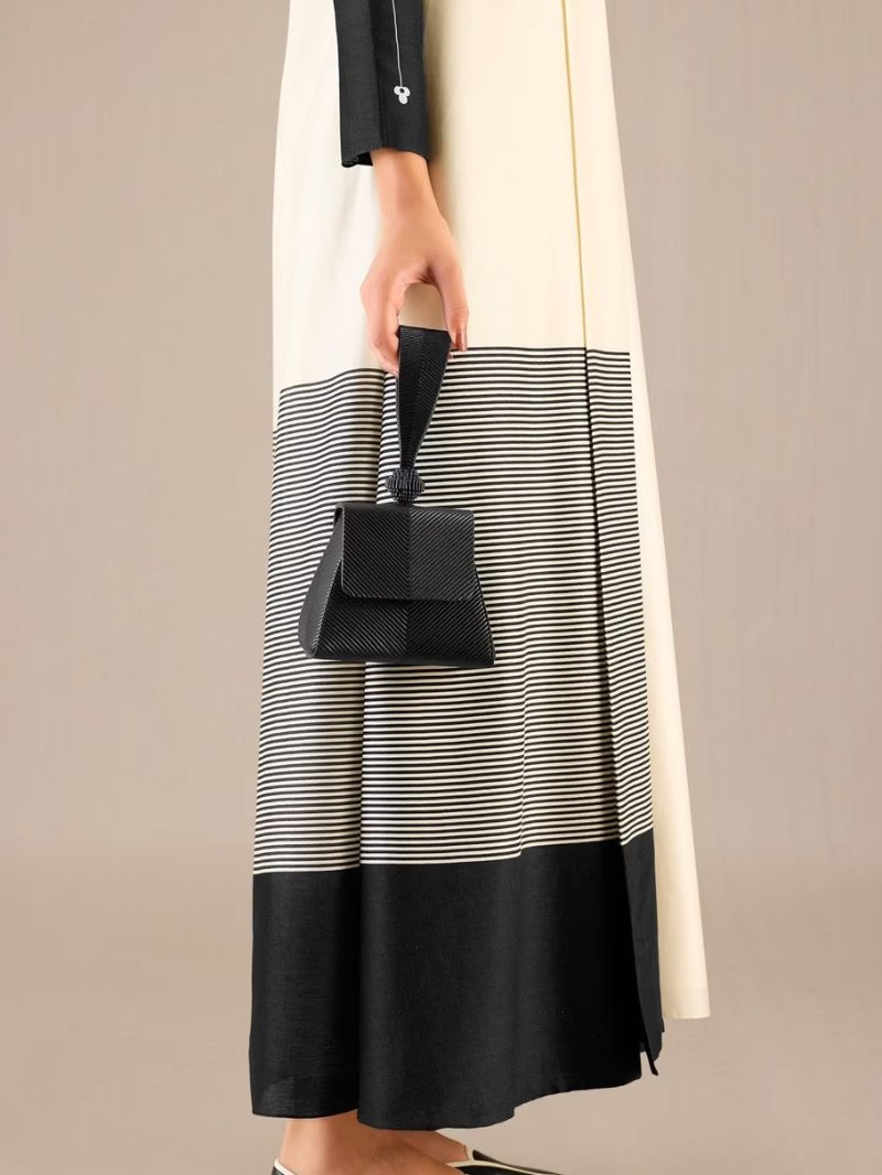 Black Leather Aiday Wristlet